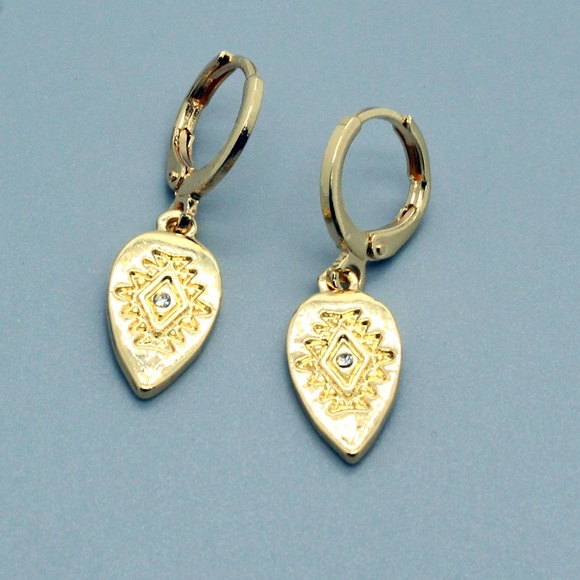 Gold and Silver Plated Minimalist Earrings - Picture 3 of 5